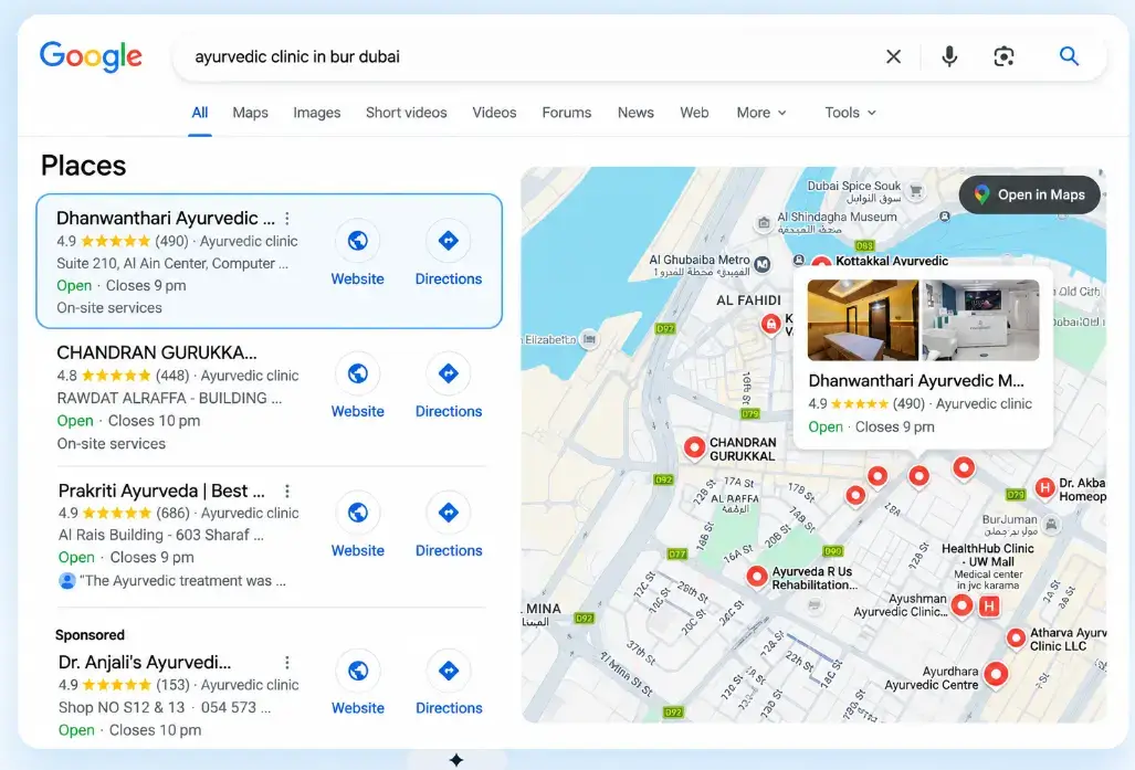 DHANWANDHARI LOCAL SEO KEYWORD RANKING