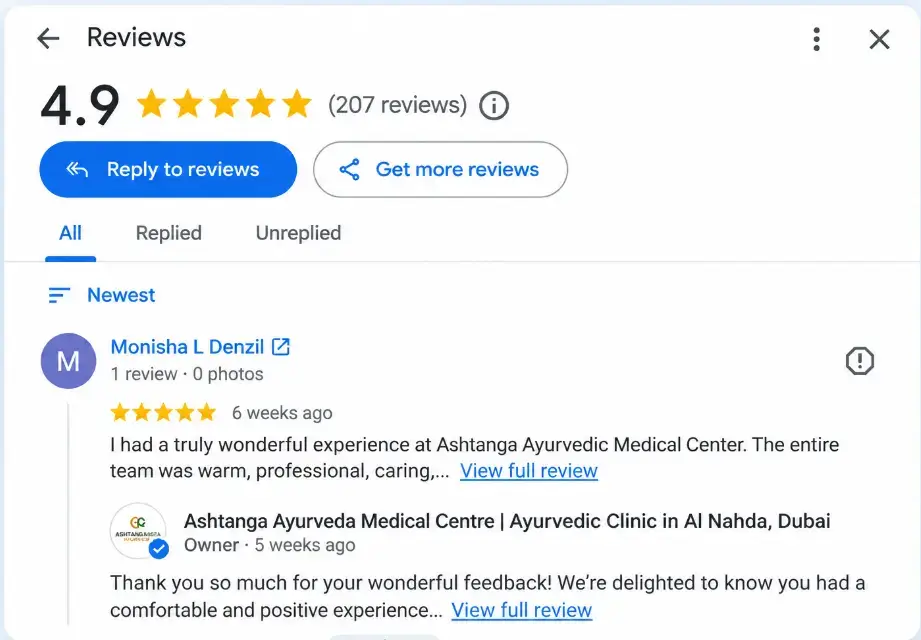 ashtanga ayurveda local seo best reviews